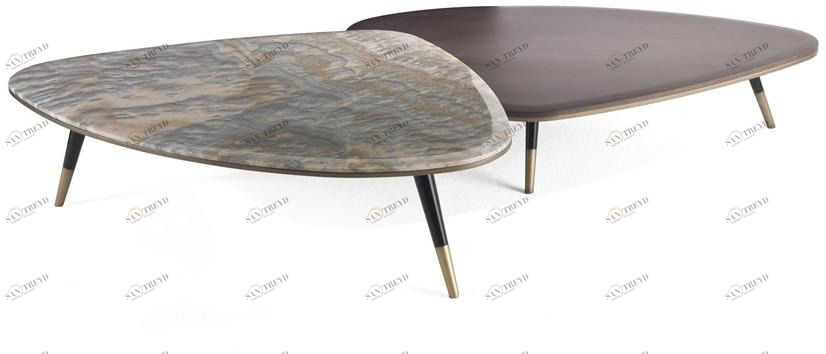 Gianfranco Ferré Home Низкий мраморный журнальный столик sun-id-1415902