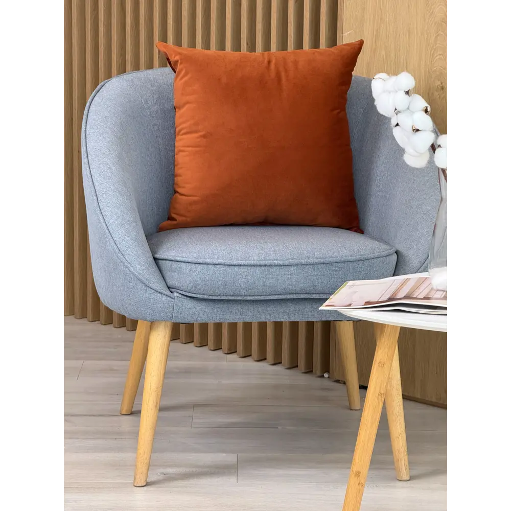 Подушка декоративная Linen Way Tony 45x45 см бархат цвет терракот STLM-2060597 - Вид №3