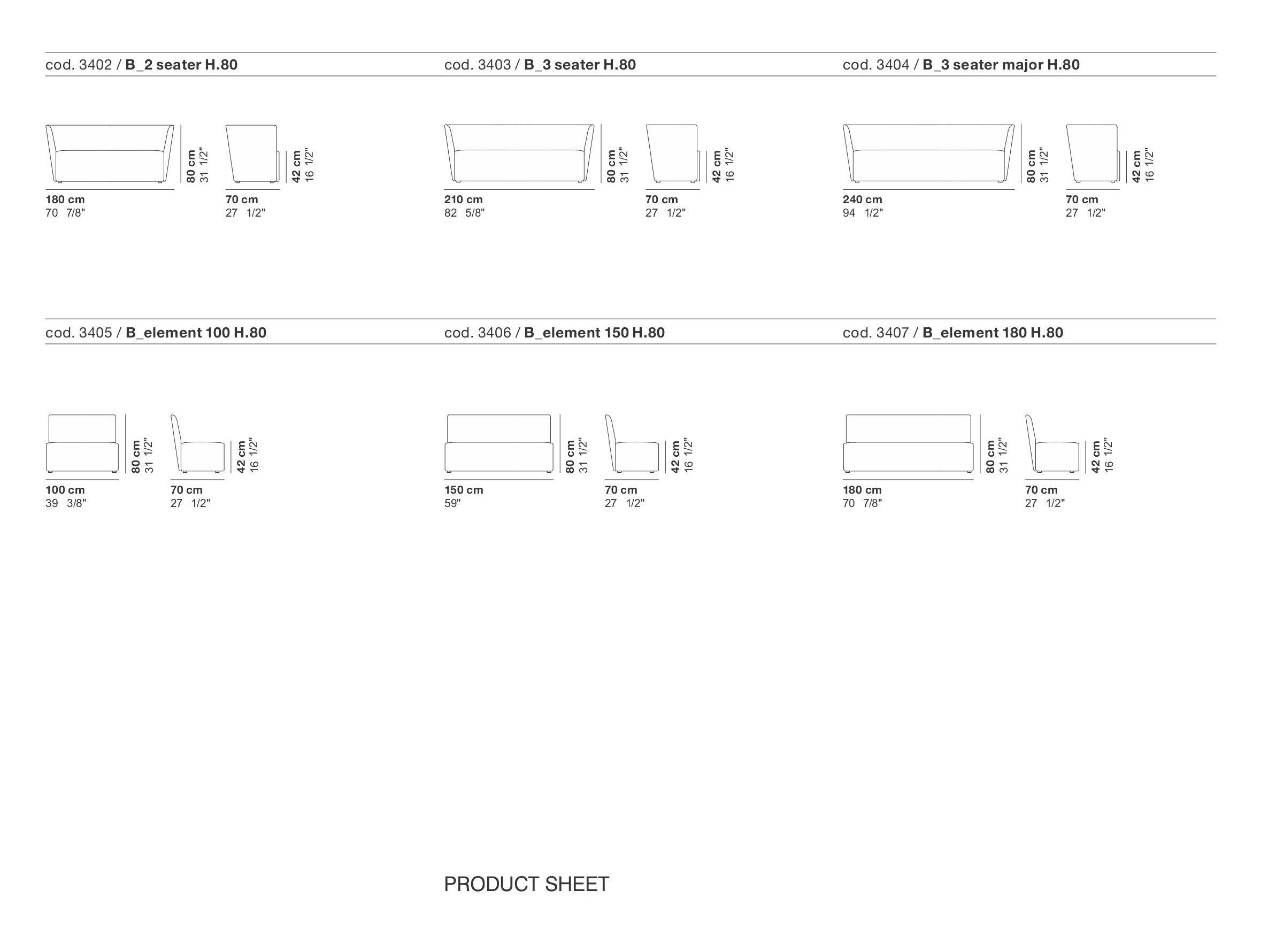 Модульный диван для контракта La Cividina велюр ARCH-00144362 - Вид №8