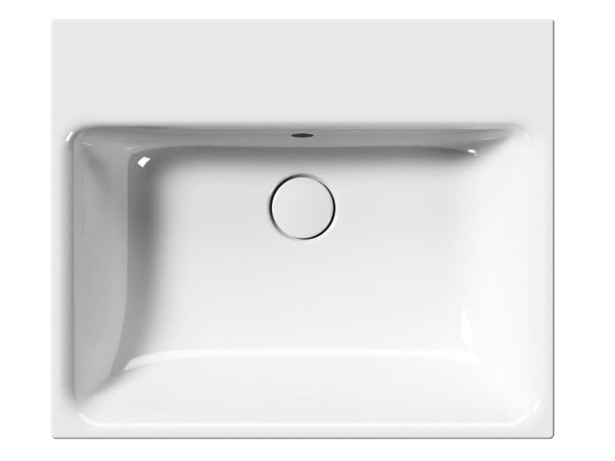 Керамическая прямоугольная раковина с держателем для полотенец GSI ceramica Nubes ARCH-00027898 - Вид №1