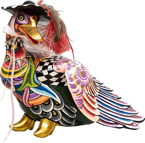 10644297 Goebel Скульптуpа Утка "Барбара" 7.5см Композит 