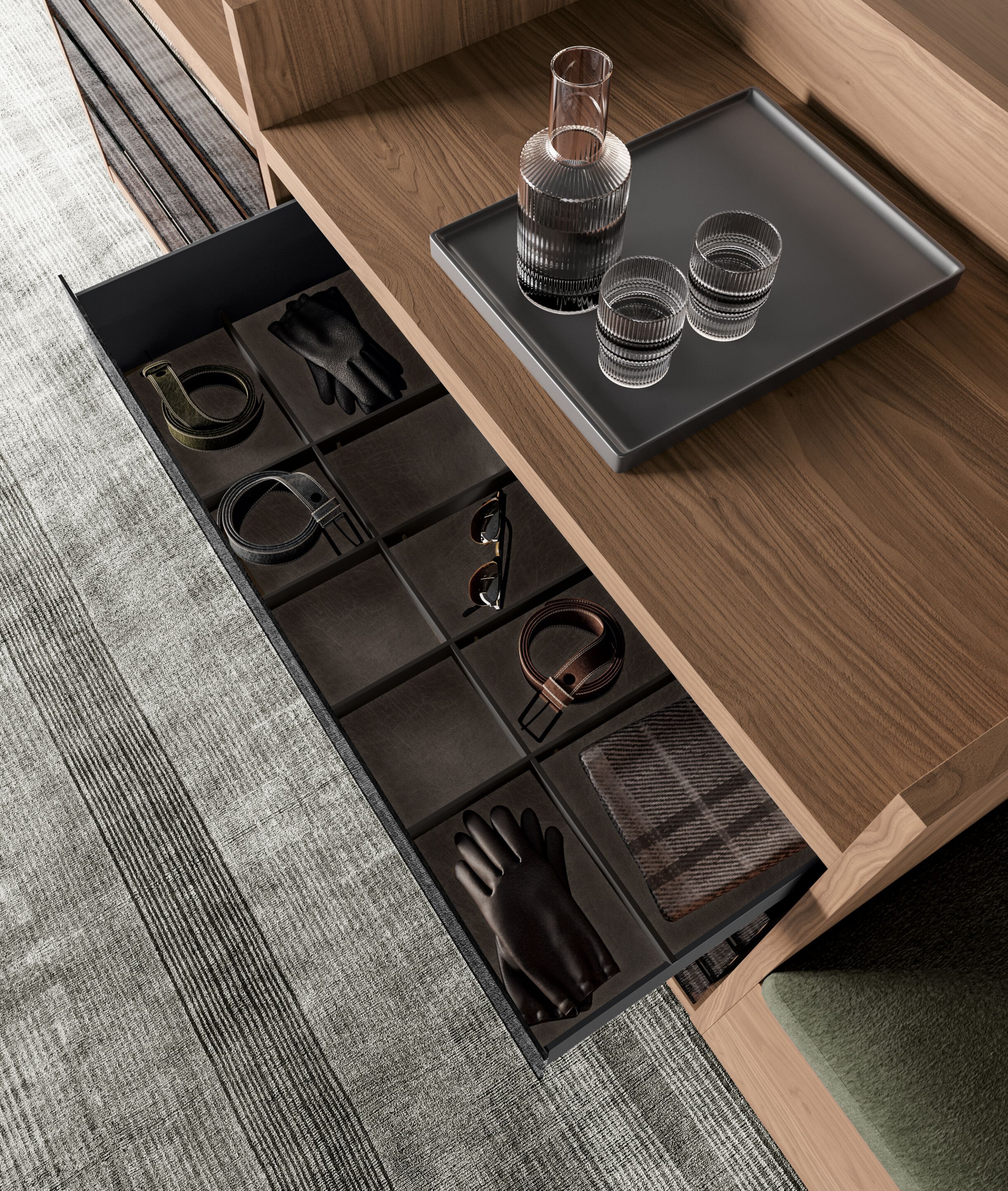 Модульный шкаф со стеклянной раздвижной дверью Dall'Agnese Wardrobe Collection ARCH-00067553 - Вид №2