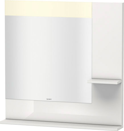 VE732104343 Vero Зеркало с полочками сбоку и внизу Базальт матовый, декор Duravit - Вид №2