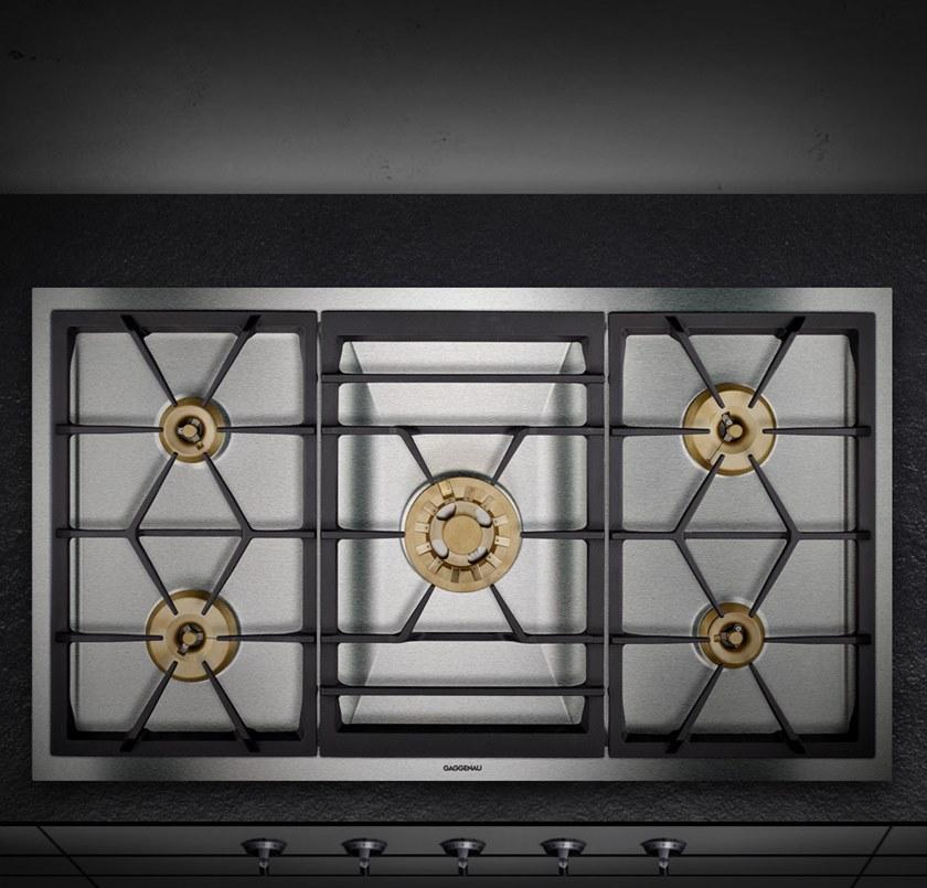 Gaggenau Газовая встраиваемая плита из нержавеющей стали Vario 400 Vg491211  - Вид №1