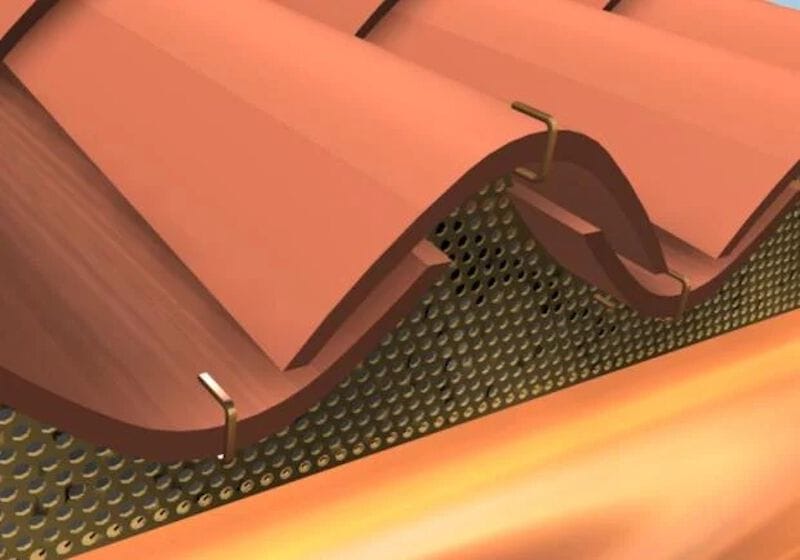 Предварительно окрашенная металлическая решетка для крепления шпилек вдоль линии карнизов ONDULINE ITALIA GRIGLIA PARAPASSERI METALLICA ARCH-00039574 - Вид №7