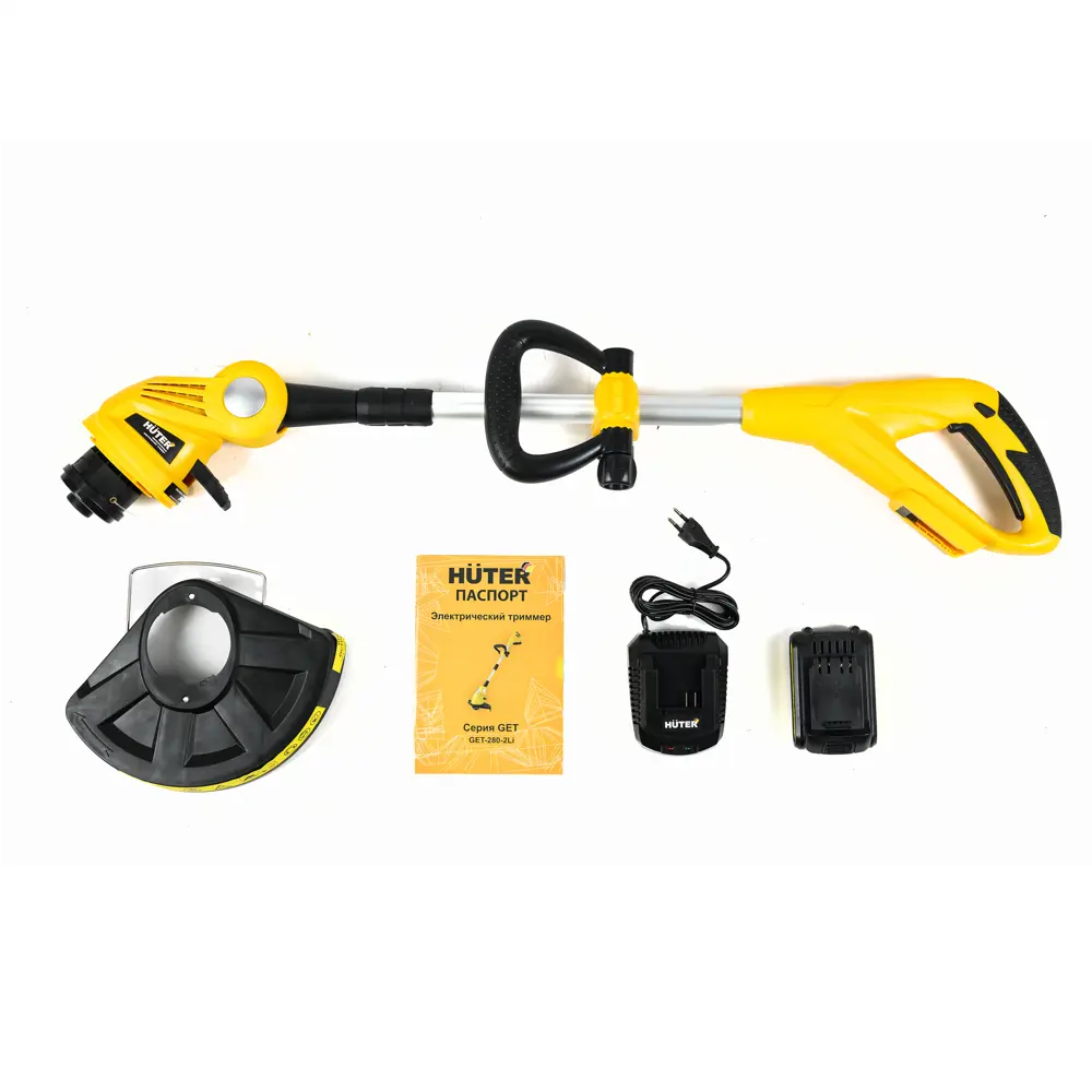 Триммер аккумуляторный Huter GET-280-2LI 18 В 1x2 Ач АКБ и ЗУ входит в комплект STLM-2025737 - Вид №1