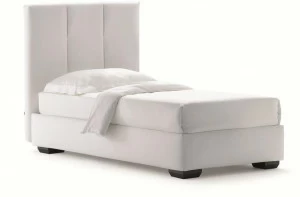 Flou Кровать-контейнер из ткани с высоким изголовьем Argan