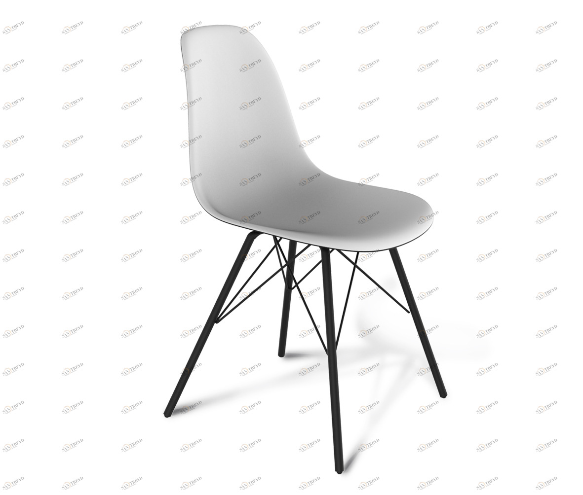 Стул DSR двухсторонний окрас (eames style) SHEFFILTON ДИЗАЙНЕРСКИЕ, EAMES STYLE 015586 Серый 