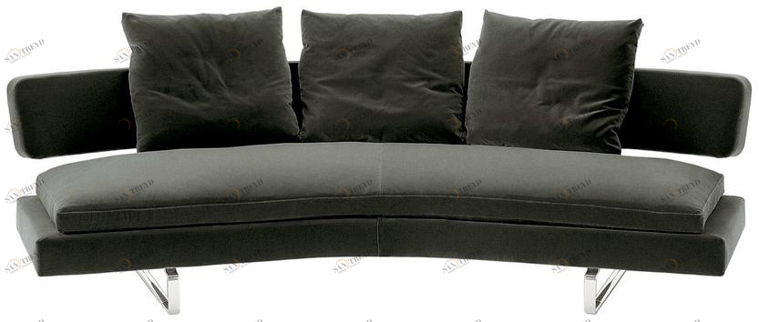 B&B Italia Изогнутый диван из ткани Arne sun-id-1395364