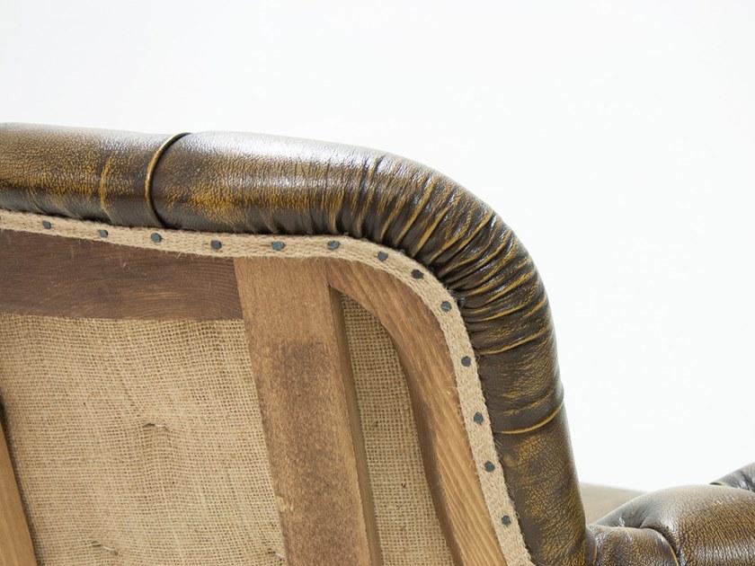 CREARTE COLLECTIONS Стеганое кожаное кресло с подлокотниками  36  - Вид №3