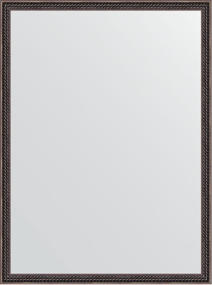 BY 0641 Зеркало в багетной раме - витой махагон 28 mm EVOFORM Definite