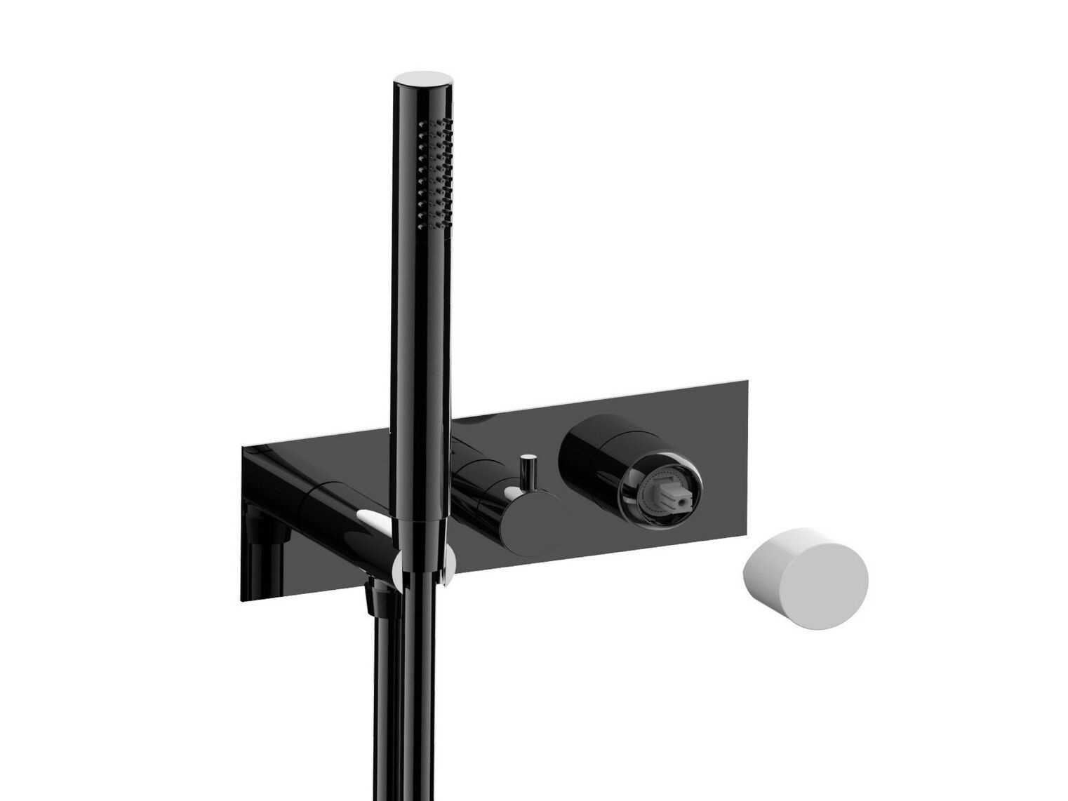 Однорычажный смеситель для ванны с 3 отверстиями и ручным душем Rubinetterie Frattini отдельная эстетика ARCH-00085349