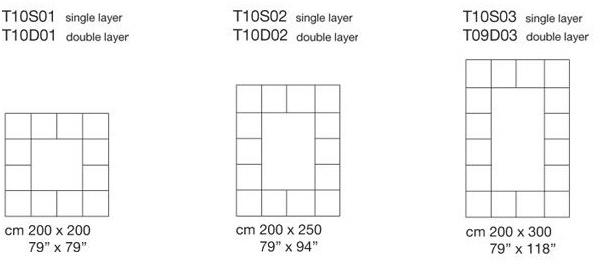 Paola Lenti Квадратный войлочный коврик Feltro sun-id-1374039 - Вид №3