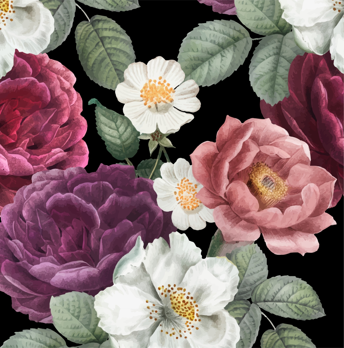 85262958 Упаковочная бумага «Цветочная поляна» 100x70 см STLM-0060602 СИМФОНИЯ 