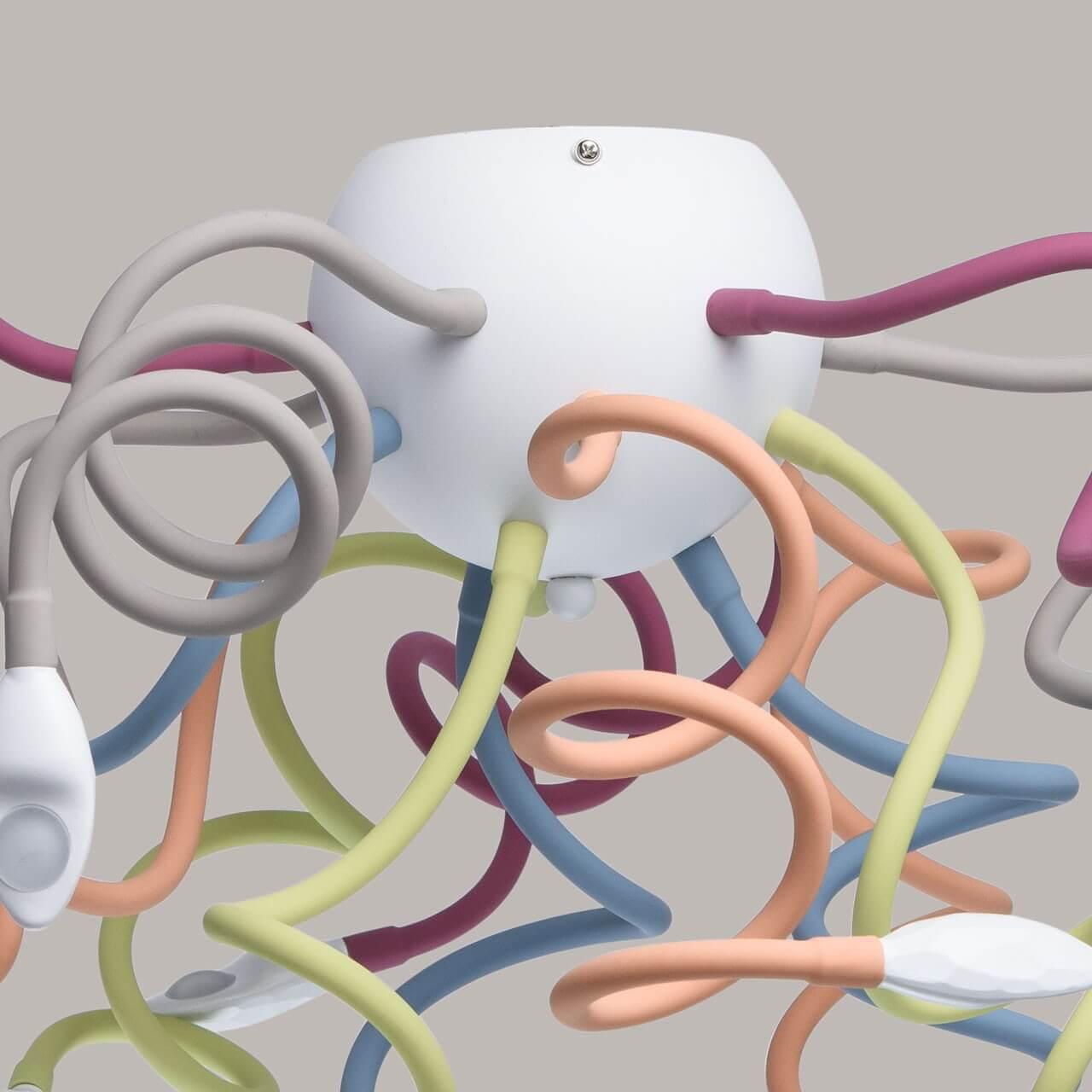 Потолочная светодиодная люстра "Зиген" DE MARKT ЗИГЕН 326544 Фиолетовый  - Вид №1