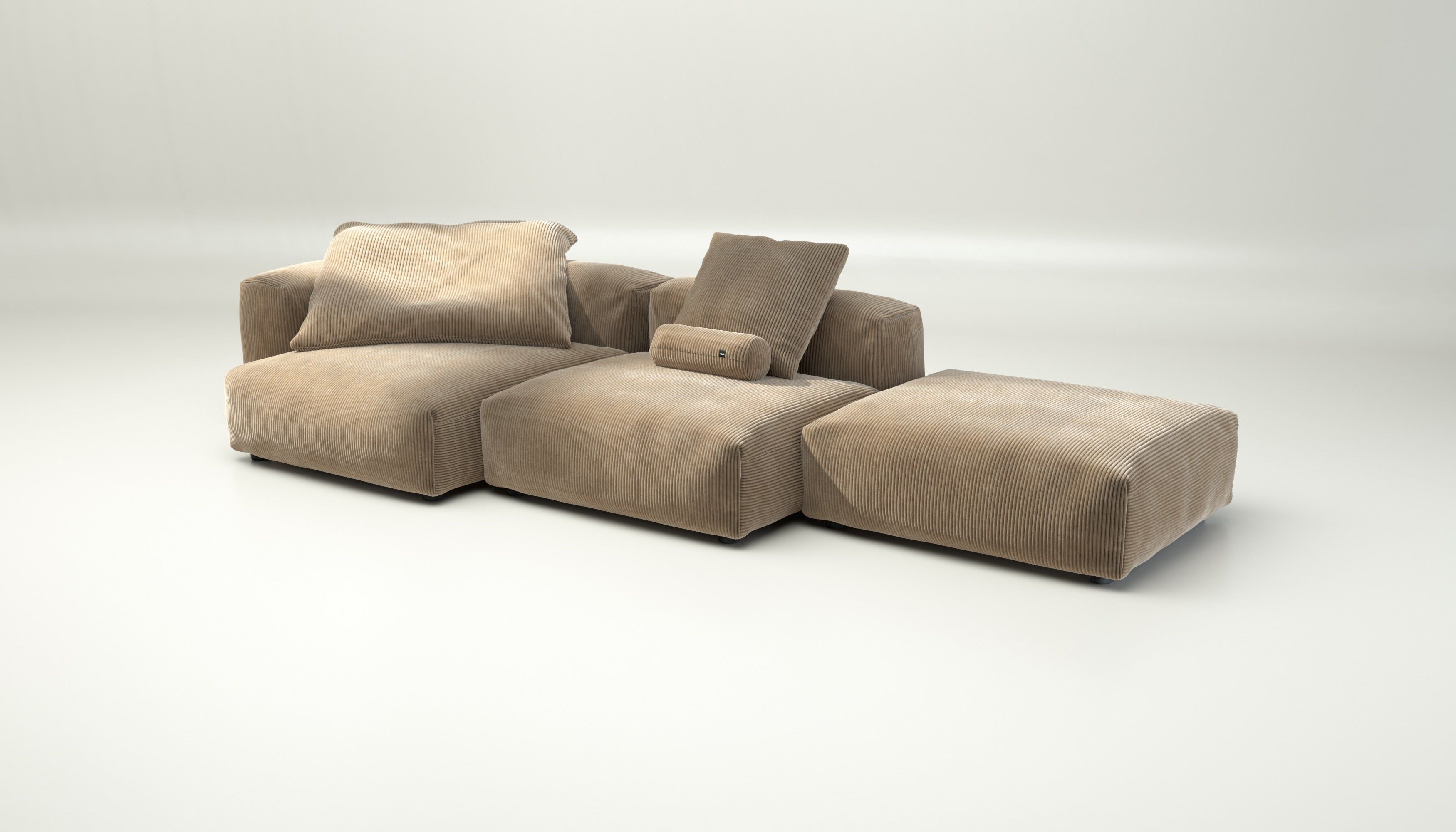 Модульный диван с полуостровом vetsak Cord Velour ARCH-00039016 - Вид №3