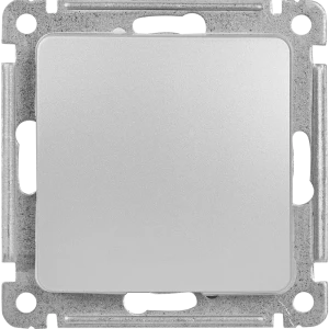 Выключатель встраиваемый Hegel Мастер 1 клавиша цвет серебро