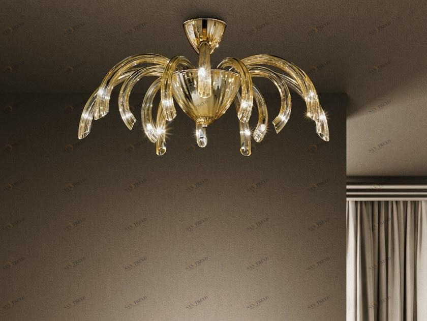 Sylcom Стеклянный потолочный светильник Phoenix 2032