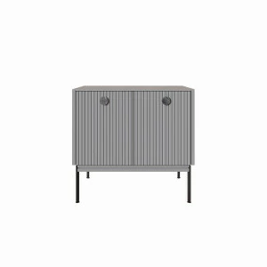 Тумба с металлическими ножками 61х64 см светло-серая Land BRAGIN DESIGN LIVING 00-3862475 Серый
