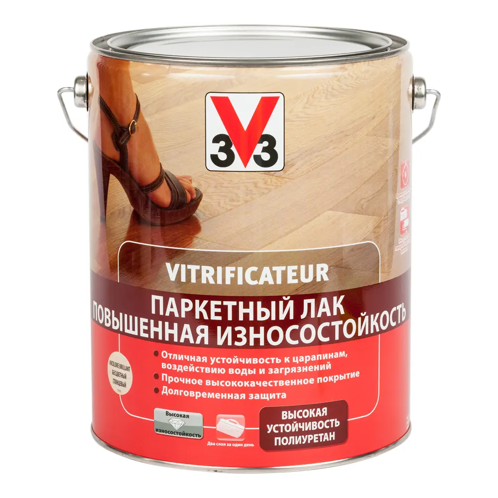 Лак паркетный V33 прозрачный 5 л STLM-2018140