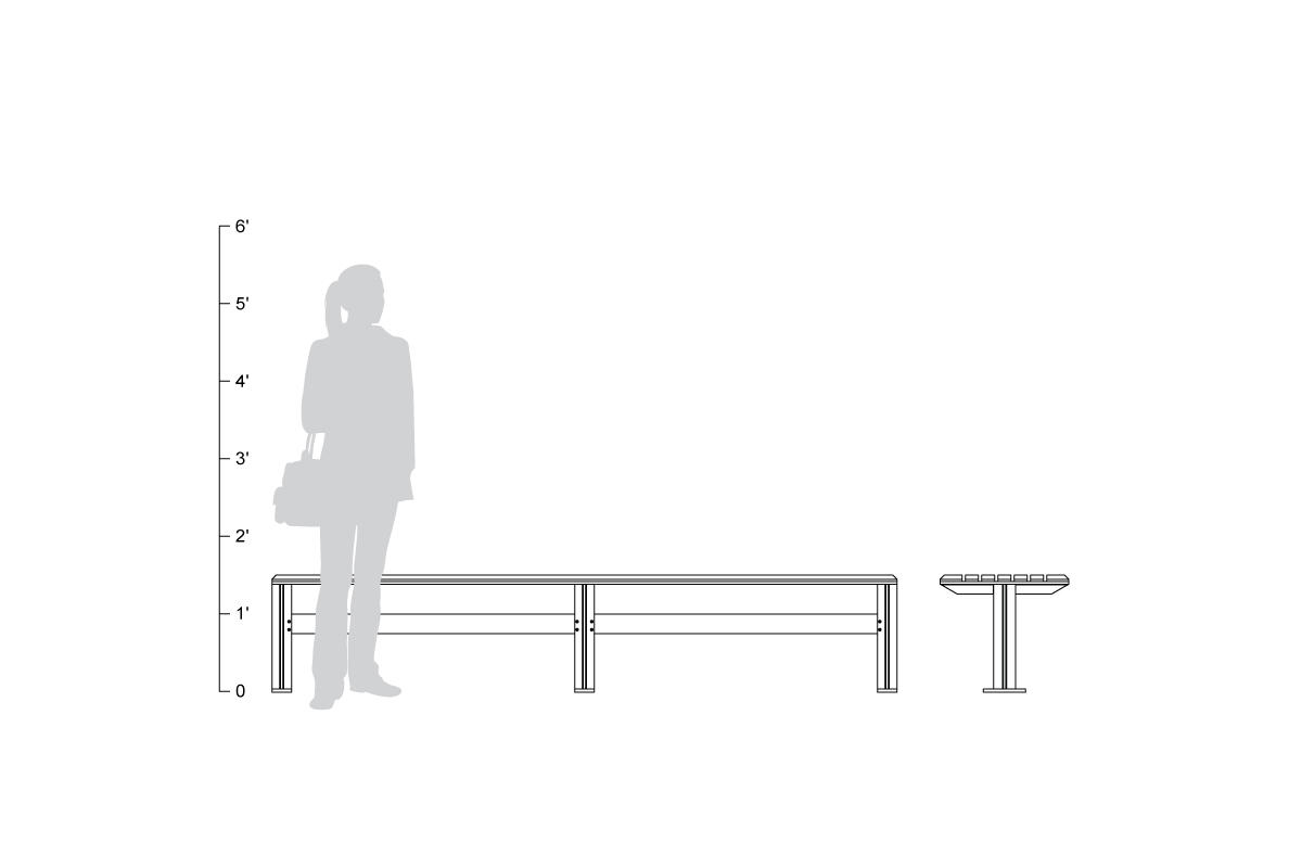 FSRT42 Скамейка рыцаря  Forms-surfaces  - Вид №28