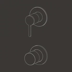 термостатический набор для душа смеситель с 2/3 ходовой переключающий  INV120 CEADESIGN