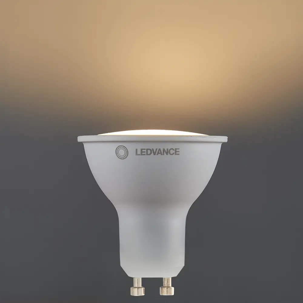 Лампа умная светодиодная Wi-Fi Ledvance Smart Plus GU10 220-240 В 5 Вт спот прозрачная 350 лм, изменение цвета RGB STLM-2180850 - Вид №2