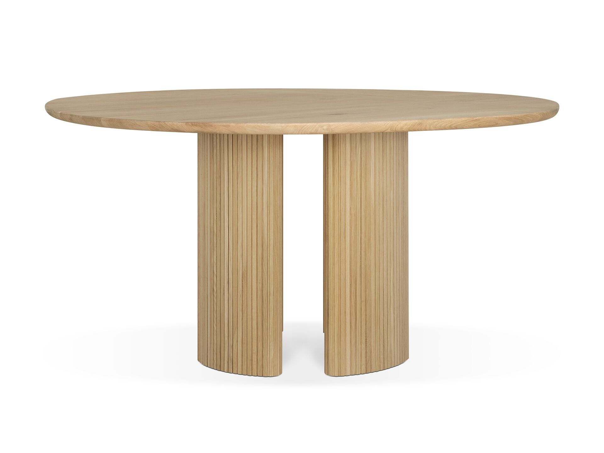 Круглый дубовый обеденный стол Ethnicraft Roller Max ARCH-00142907 - Вид №2
