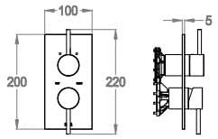 Fir Italia Дивертер / дистанционное управление Cleosteel 48 4850178 - Вид №1