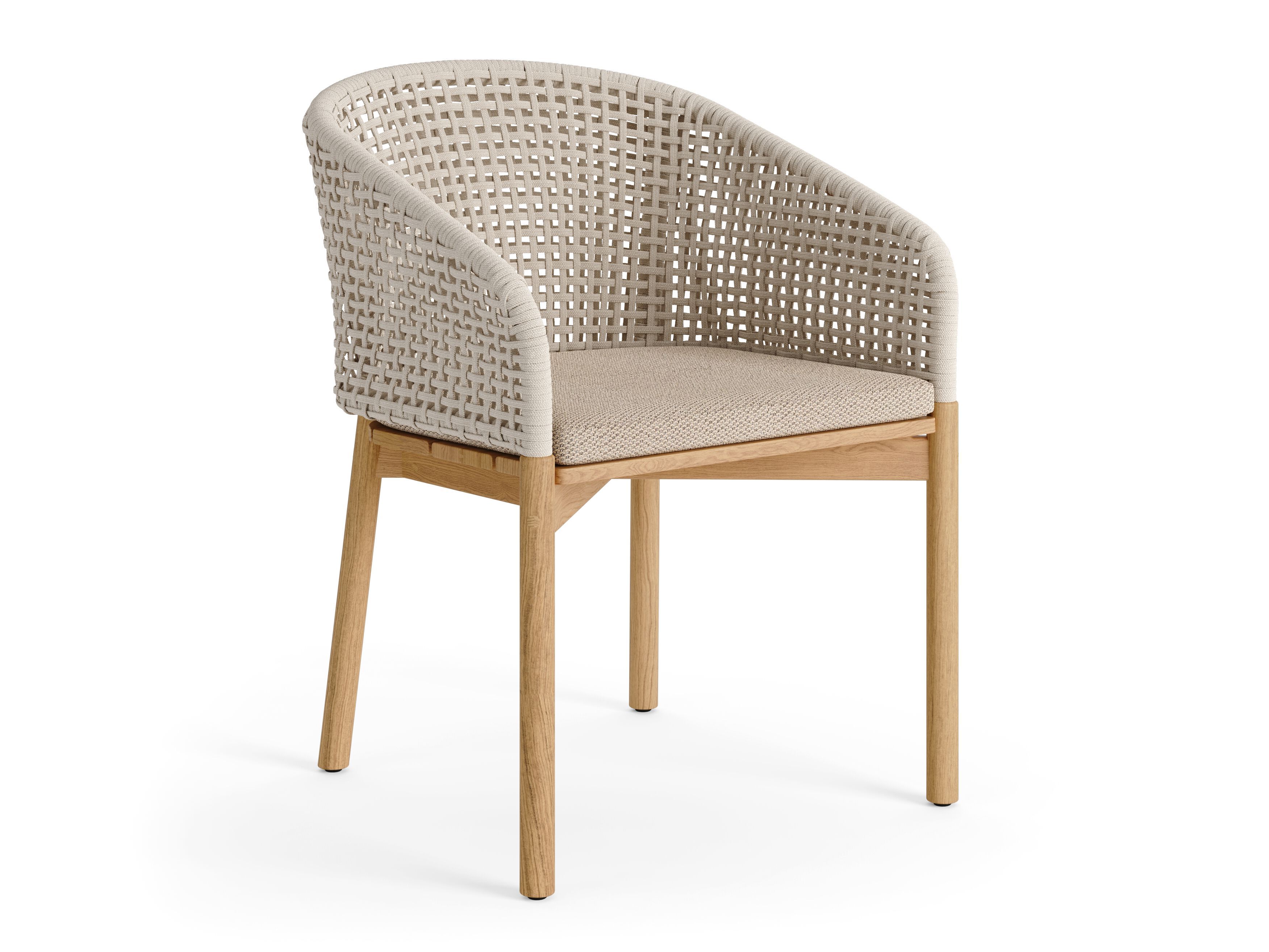 Тканевый садовый стул с подлокотниками Jati Kebon Акры ARCH-00095375