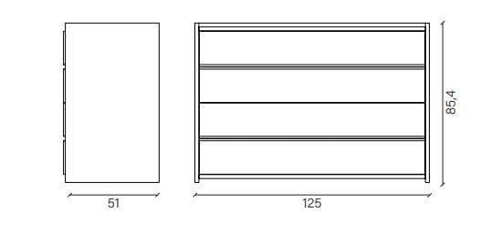 Комод из массива дерева Devina Nais GROOVE ARCH-00002721 - Вид №3