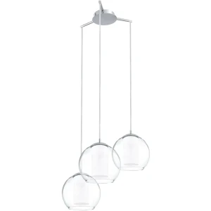 Подвес Bolsano 3xE27x60 Вт, металл/стекло, цвет хром/прозрачный 16515308 STLM-2132617