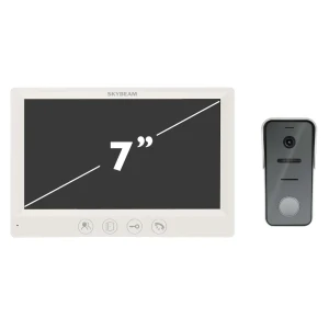 Видеодомофон Skybeam 1080P с 7-дюймовым монитором и вызывной панелью 89337377