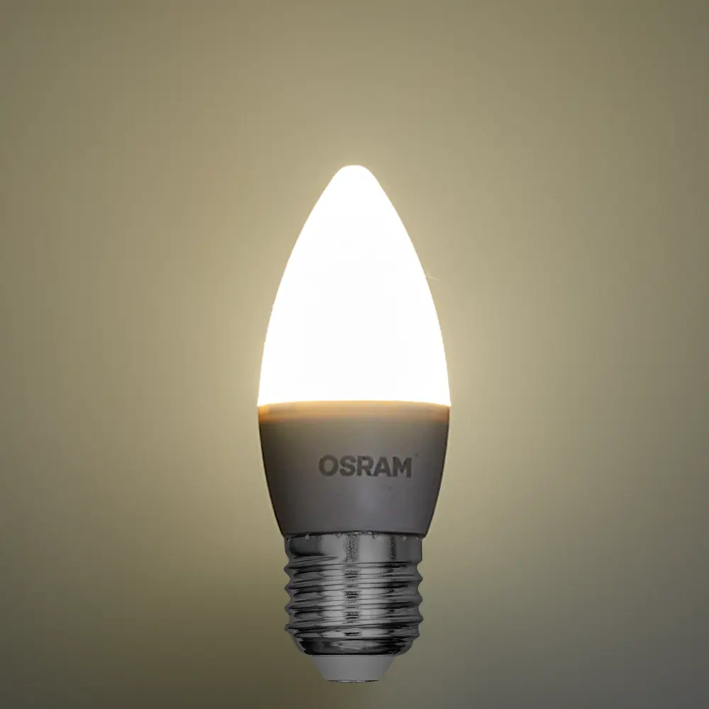Лампа светодиодная Osram свеча 5Вт 470Лм E27 нейтральный белый свет STLM-2167839 - Вид №2