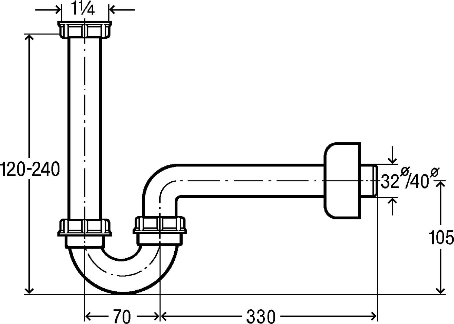 Канализационная арматура  Сифоны для умывальников и биде  Трапы для биде VIEGA 218 980 Модель 5536 Santreyd  - Вид №2