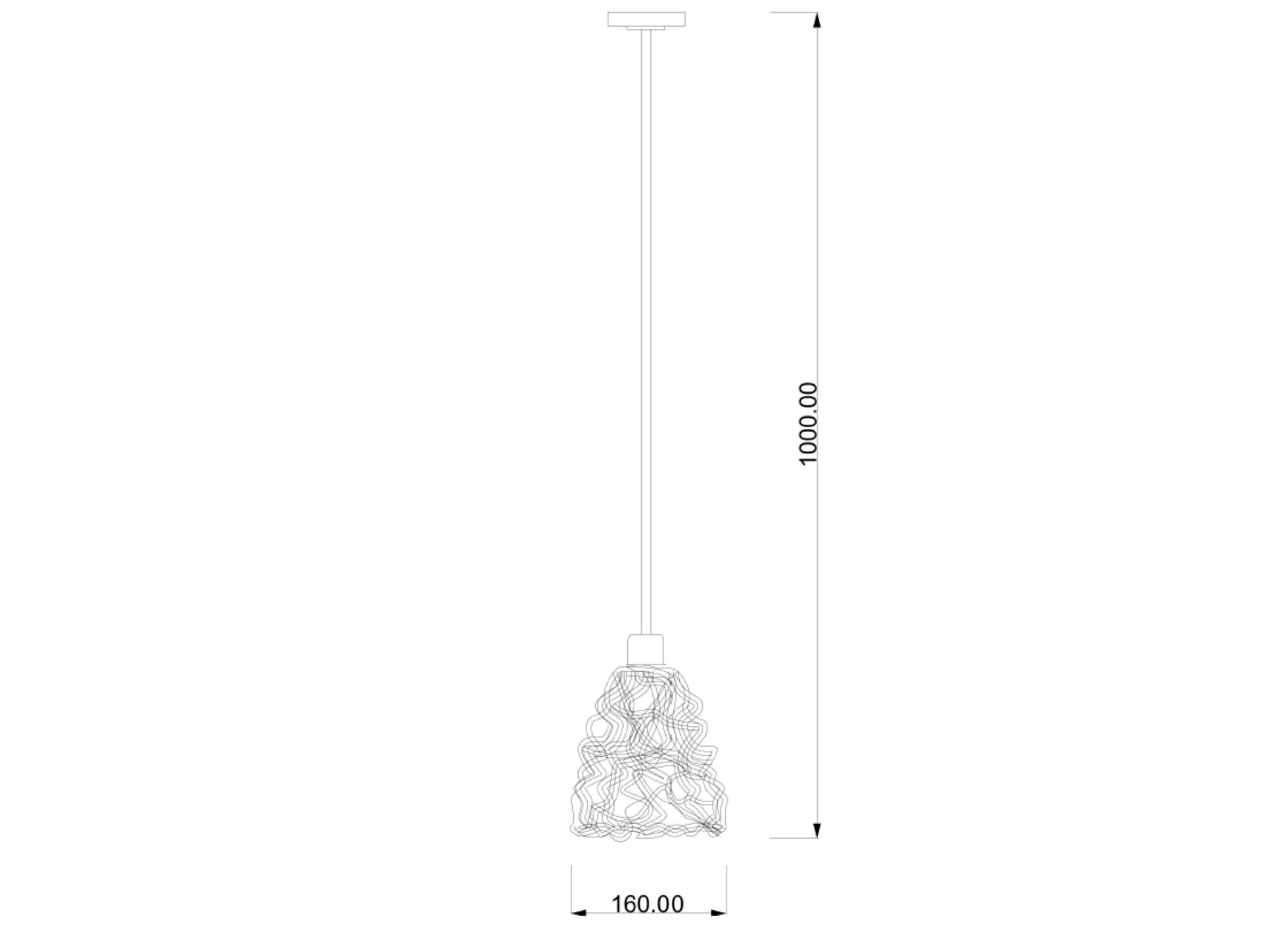 Стеклянный светодиодный подвесной светильник Lampex Italiana Ghost ARCH-00150717 - Вид №2