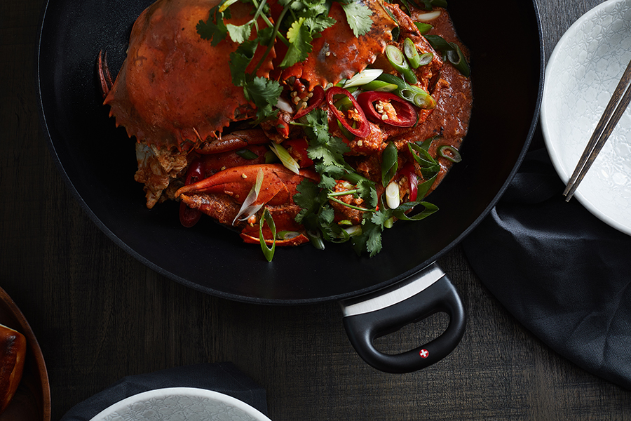 Сковорода-вок индукционная Swiss Diamond со стеклянной крышкой, две ручки, Ø32 см XD61132IC - Вид №2