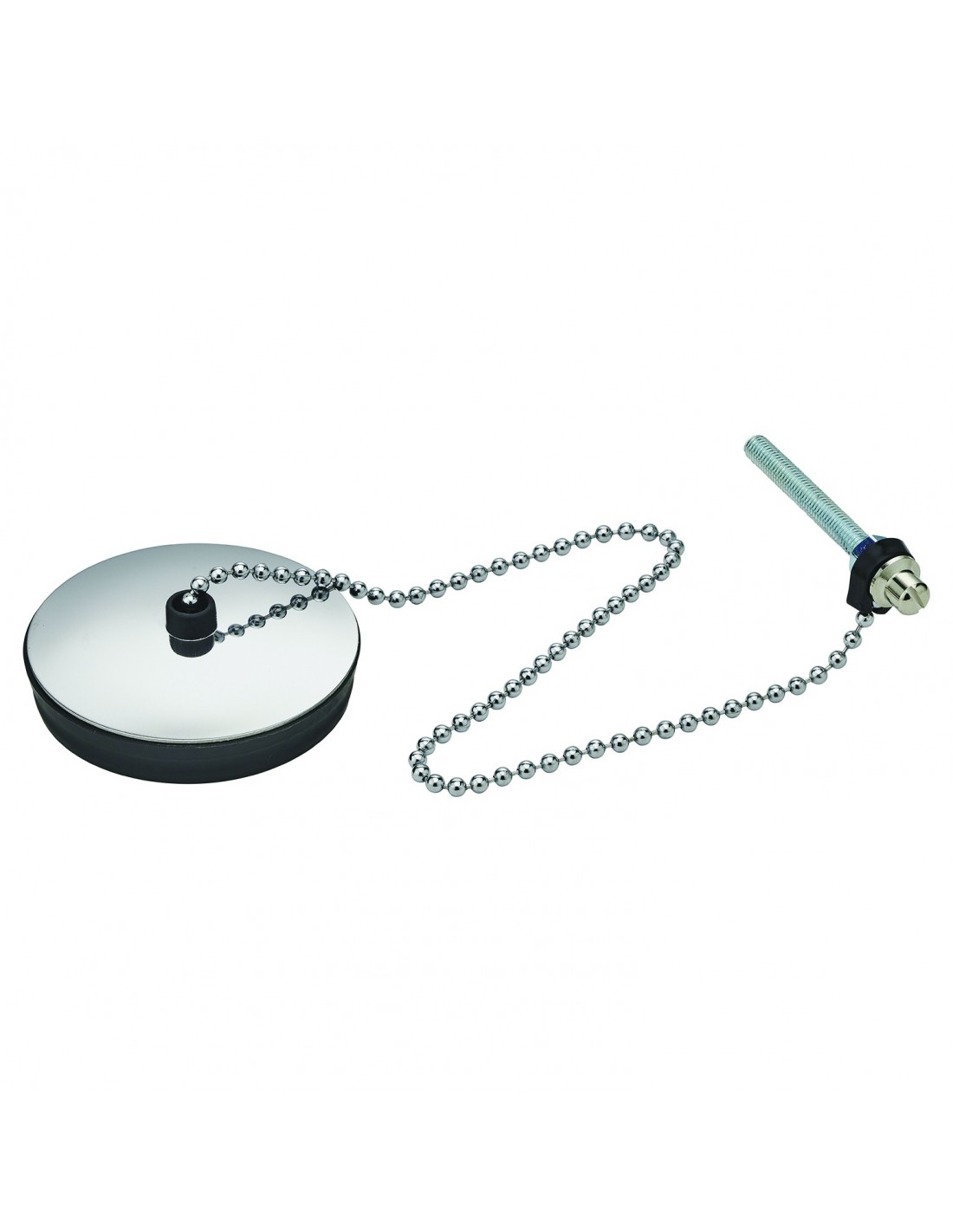 010300 000 00  Стопор цепи с зажимом, длина 300 мм, длина 54,6 / 57,5 ​​мм, нержавеющая сталь, хромированная Valentin Чернить 