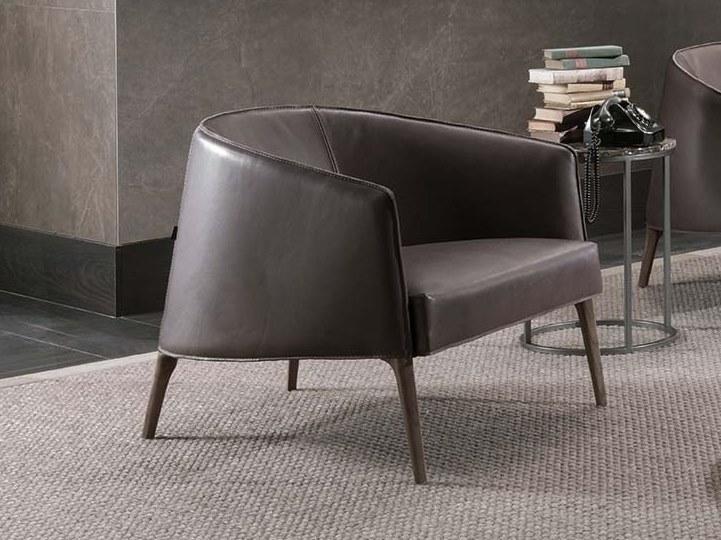 Frigerio Salotti Кожаное кресло с подлокотниками Jackie sun-id-1493816 - Вид №1