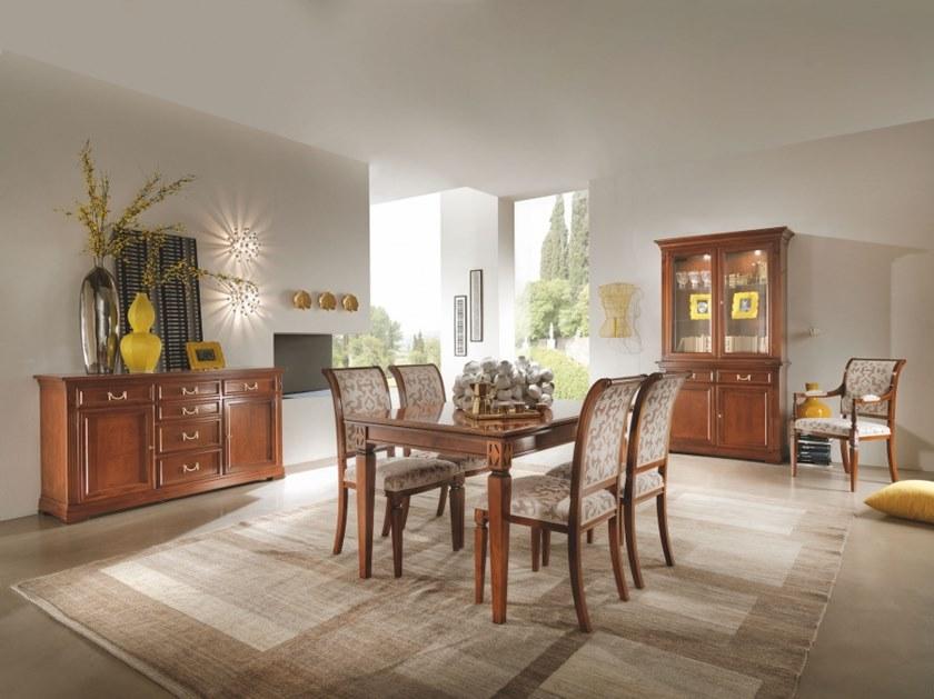 SELVA Стул из бука и ткани с открытой спинкой Villa borghese 1370 - Вид №7