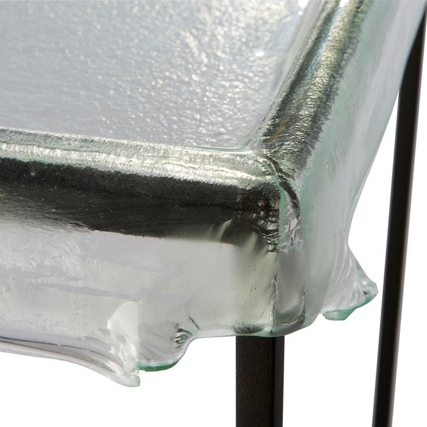 RADAR INTERIOR Квадратный журнальный столик из термоформованного стекла с подносом sun-id-1401410 - Вид №1