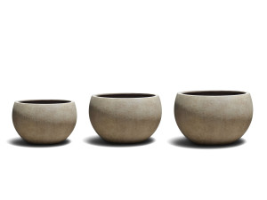 Круглый садовый горшок из армированного стекловолокном полиэстера (PRFV)