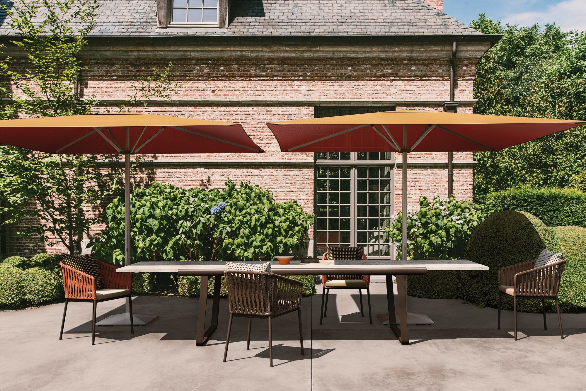 Выдвижной мраморный обеденный стол Kettal Bitta ARCH-00058829 - Вид №2