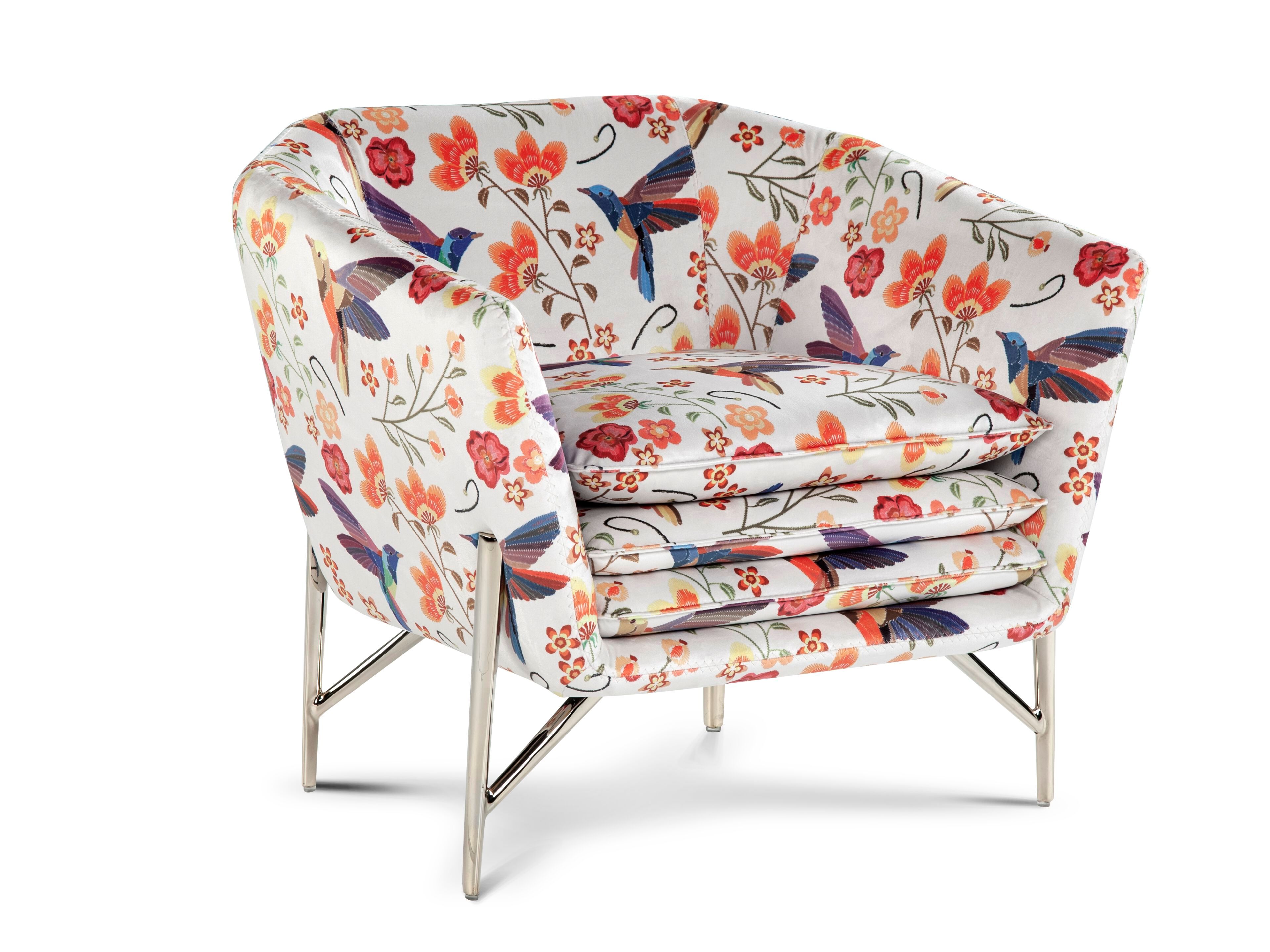 Тканевое кресло с подлокотниками Calia Italia Superior ARCH-00003579 - Вид №1