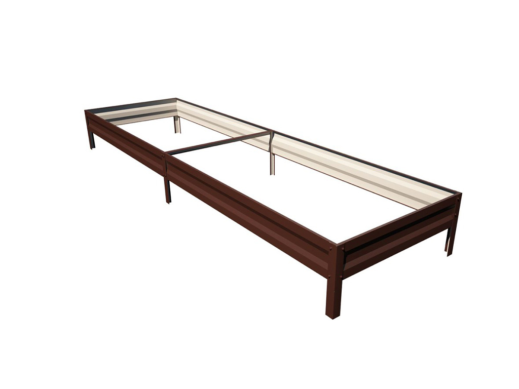 Грядка 1*3м, высота 15 см,цвет шоколадно-коричневый ГеоПластБорд GPBST-127