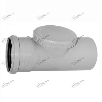 Ревизия ПВХ канализационная Д50мм Политек 6332