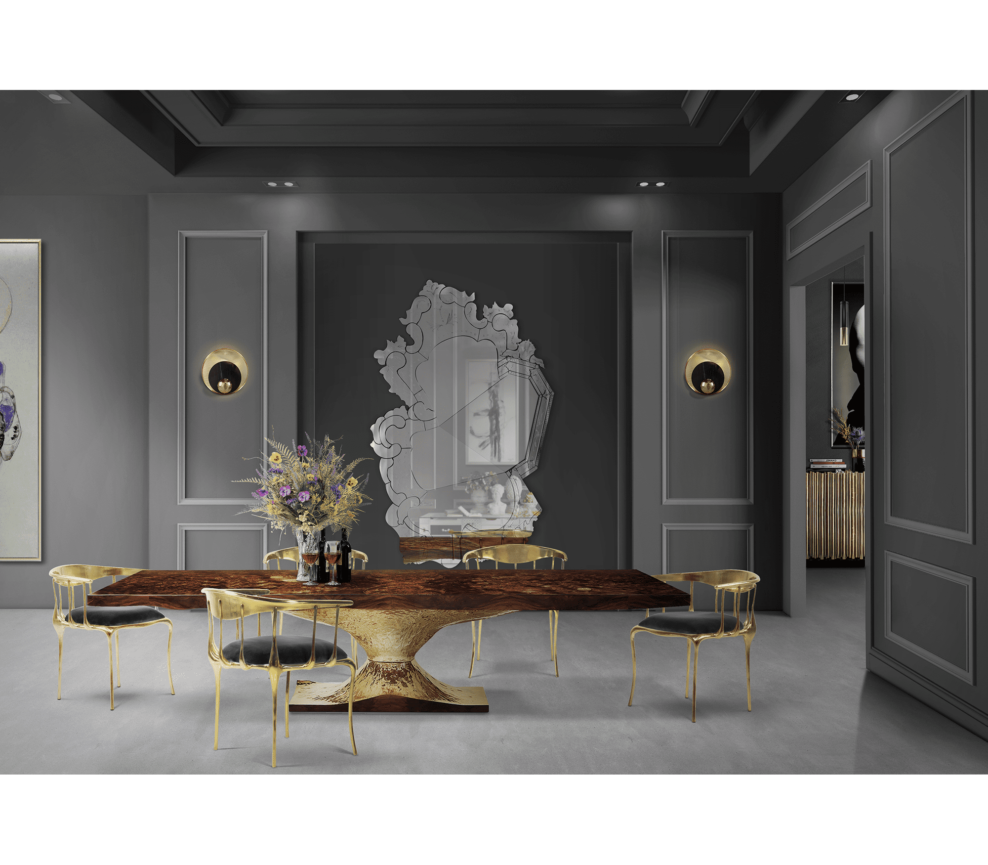 0-006 Венецианское зеркало Boca Do Lobo  - Вид №6