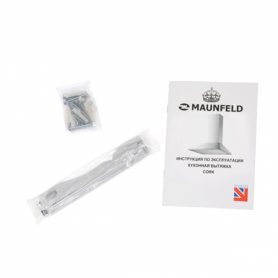 CORK 60 White Вытяжка cork 60 белое стекло/ тип:купольная, кнопочное управление, 620м3, площадь кухни до 20м2, 3 скорости, светодиодное освещение, в опции: угольный фильтр cf103t, белая Maunfeld Santreyd  - Вид №13