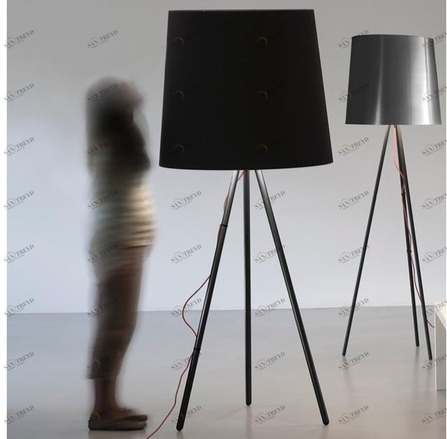 Martinelli Luce Торшер из металла с тканевым абажуром Eva 2270/xg/ne/ne