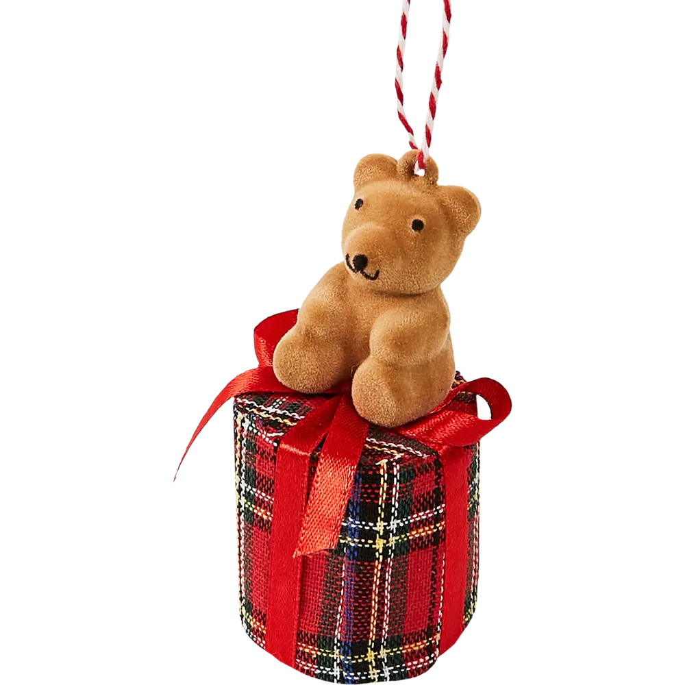 87036520 Елочная игрушка Мишка 9x4.5 цвет разноцветный STLM-0951029 Santreyd 